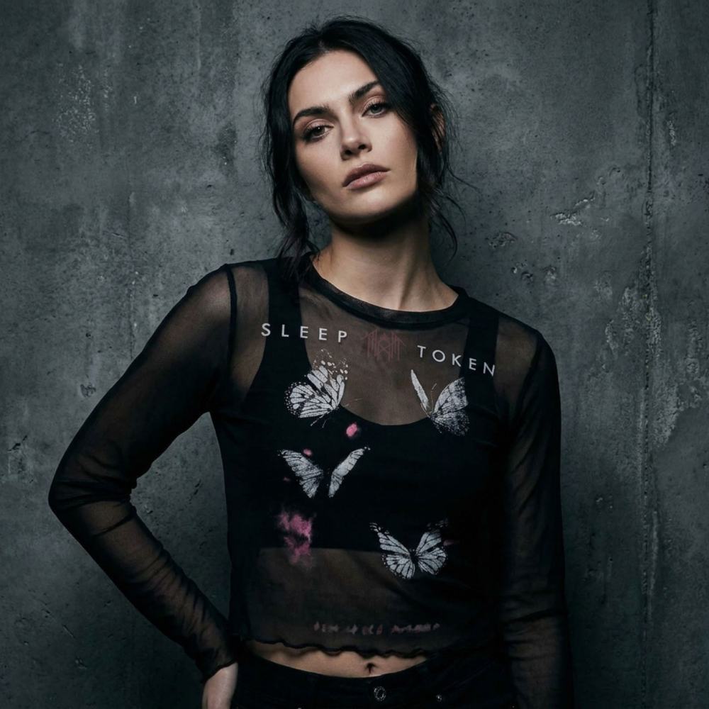 Sleep Token - Butterflies Crop top - Schwarz
